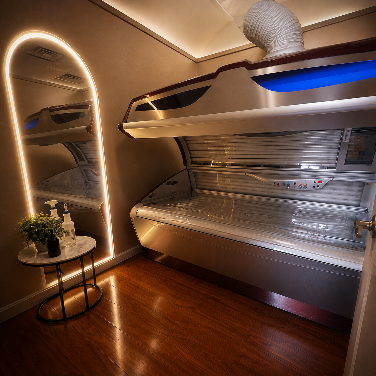 Level 4 UV tanning bed at Bradford Tanning Salon in Haverhill Massachusetts